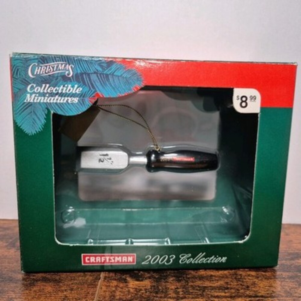 Vintage 2003 Sears Craftsman Tool Chisel Mr Christmas Collectible Ornament NIB
